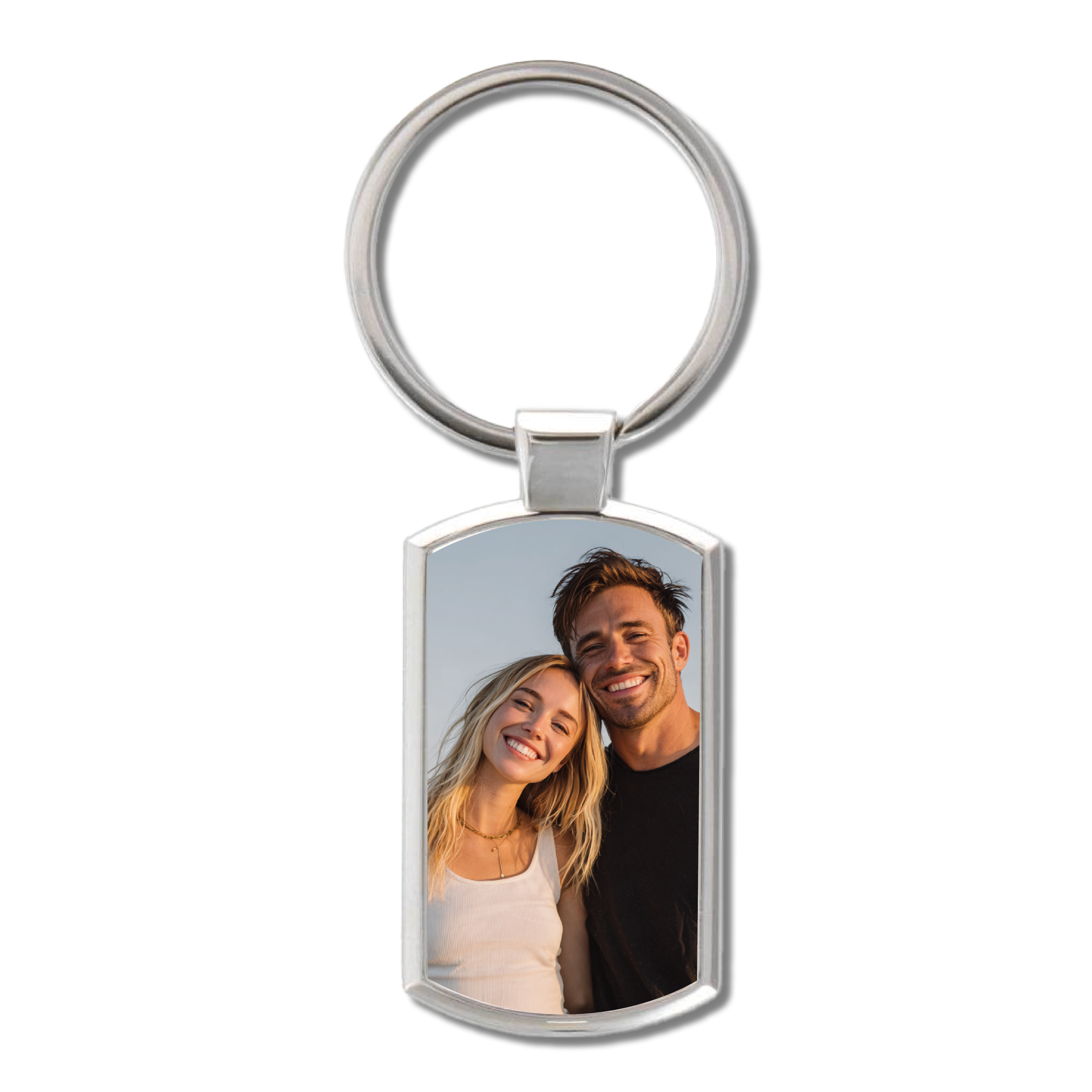 Sleutelhangers bedrukken | Sleutelhangers met foto | Aluminium sleutelhanger rechthoek
