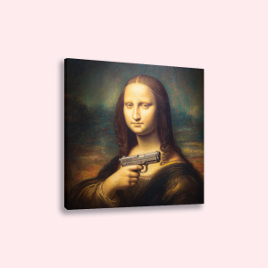 Aluminium - Mona Lisa gewapend