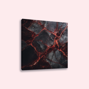 Aluminium - Marmer zwart-rood