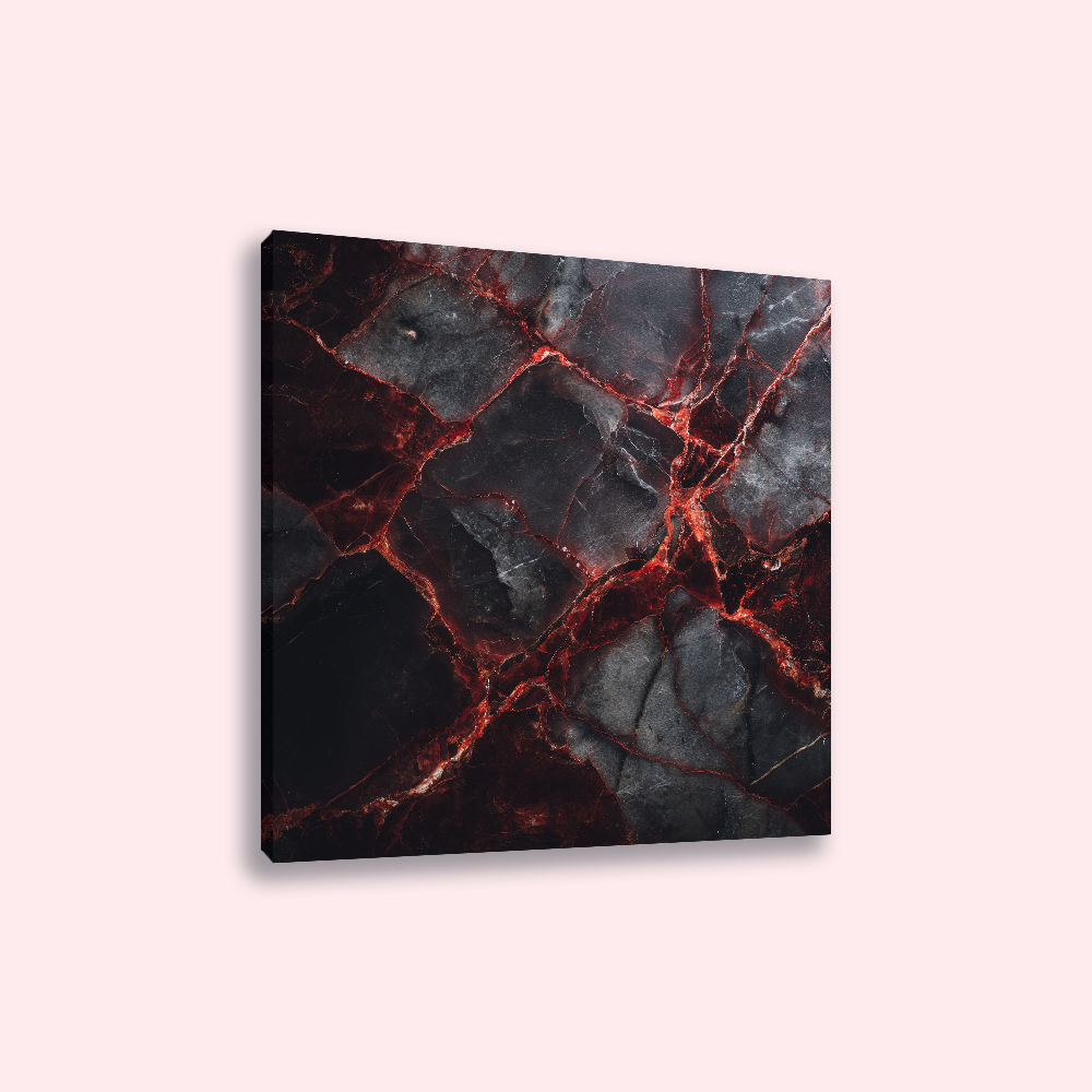 Plexiglas - Marmer zwart-rood